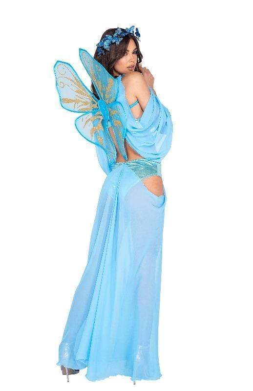 Roma Small / Blue 2pc Fairy Butterfly Fantasy Halloween Cosplay Costume SHC-5047-BLUE-S-R 2021 Women's Fairy Butterfly Fantasy Halloween Roma Costume 5047 Apparel & Accessories > Costumes & Accessories