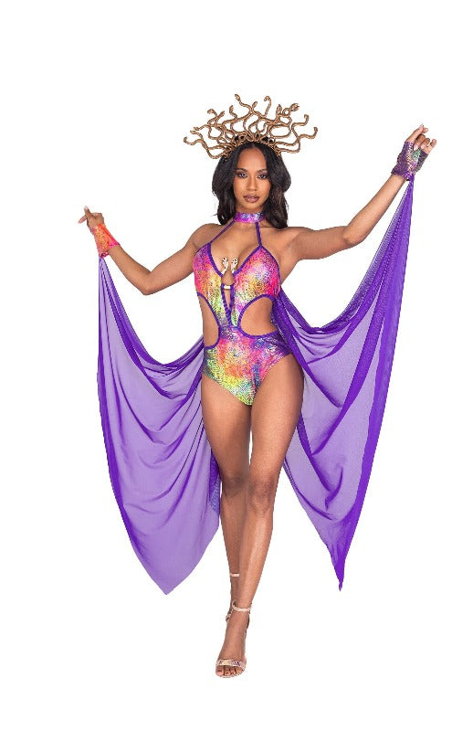 Roma 2pc Mesmerizing Medusa Halloween Cosplay Costume 2021 Women's Mesmerizing Medusa Halloween Roma Cosplay Costume 5045 Apparel & Accessories > Costumes & Accessories