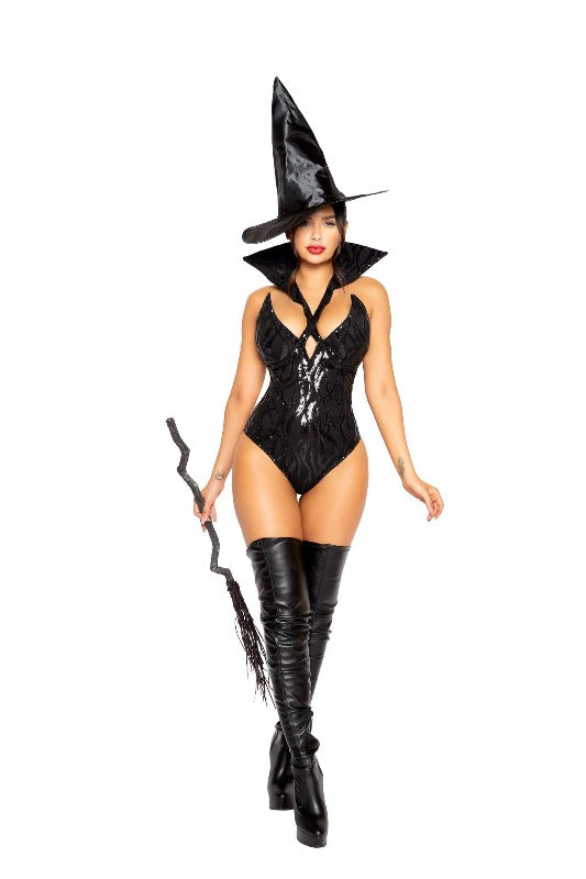 Roma 2pc Wicked Witch Halloween Cosplay Costume 2021 Women's Wicked Witch Halloween Roma Cosplay Costume 4964 Apparel & Accessories > Costumes & Accessories
