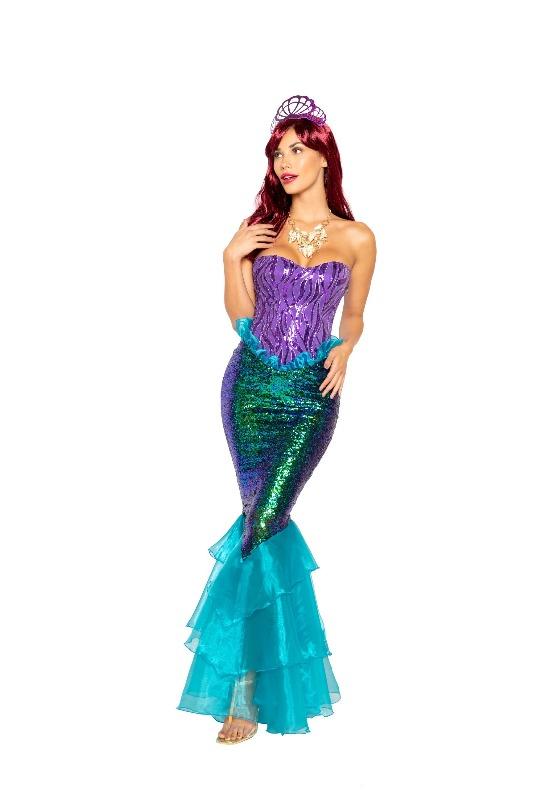 Roma 3pc Majestic Mermaid Halloween Cosplay Costume 2021 Women&#39;s Goddess of Love Halloween Roma Cosplay Costume 4995 Apparel &amp; Accessories &gt; Costumes &amp; Accessories