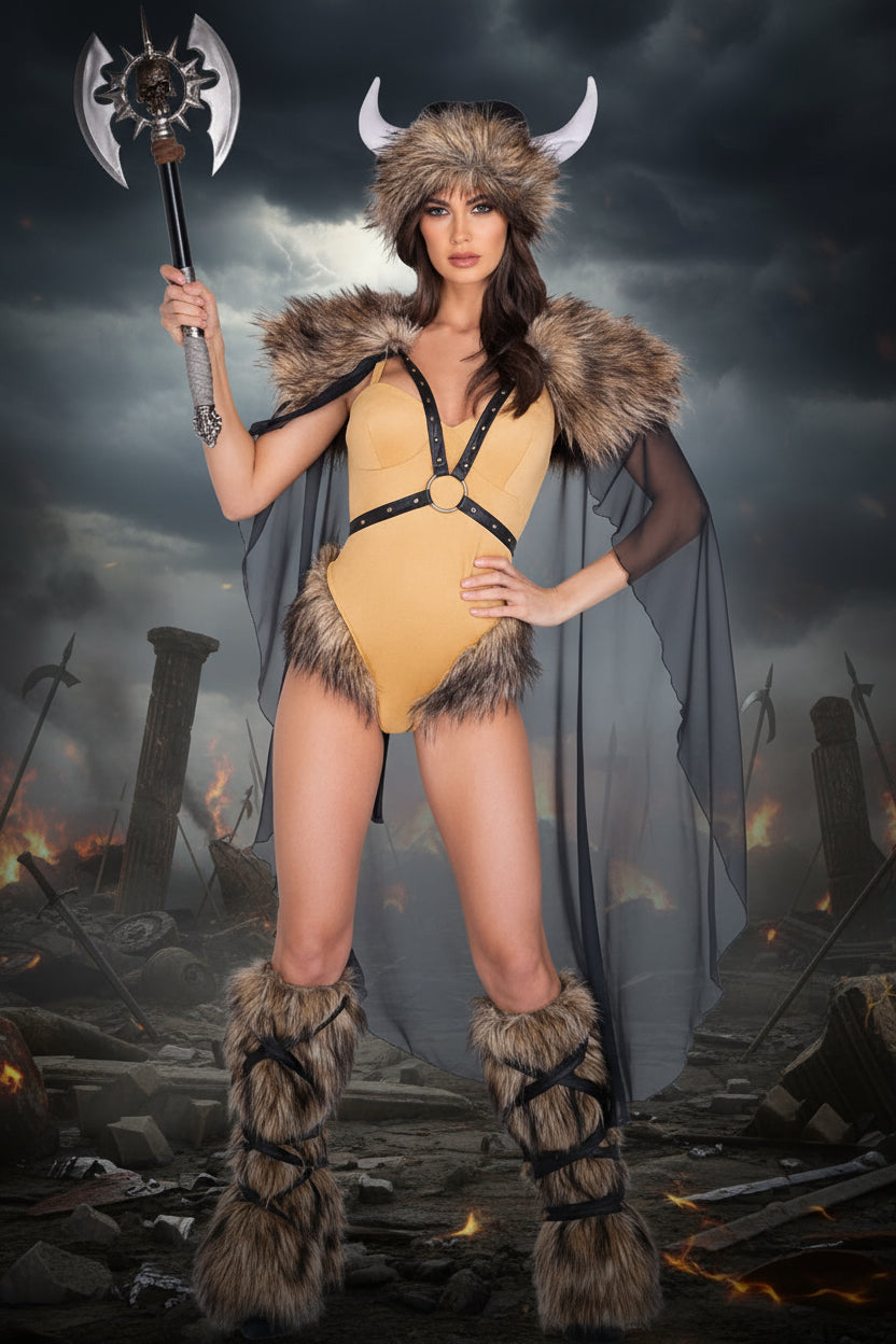 Roma 3pc Medieval Viking Halloween Cosplay Costume 2021 Women's Medieval Viking Halloween Roma Cosplay Costume 5042 Apparel & Accessories > Costumes & Accessories