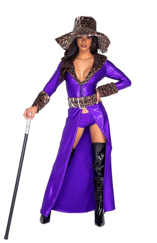 Roma 4pc Made of Money Pimp Halloween Cosplay Costume 2021 Women's Desert Combat Ninja Halloween Roma Cosplay Costume 5042 Apparel & Accessories > Costumes & Accessories