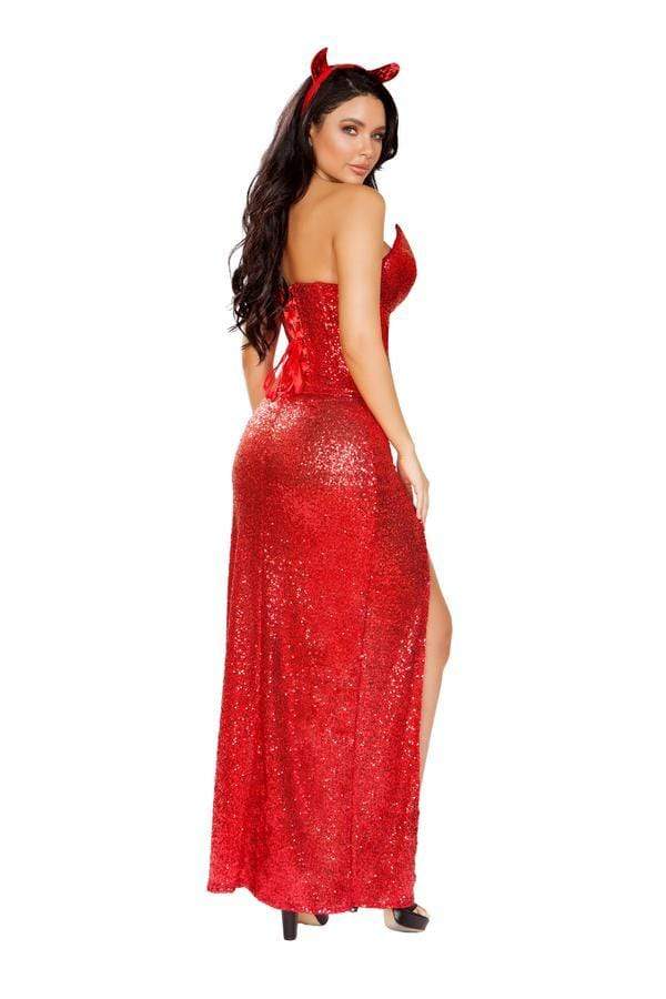 Roma Small / Black Four Piece Satan Devil SHC-4911-S-R Apparel & Accessories > Costumes & Accessories > Costumes