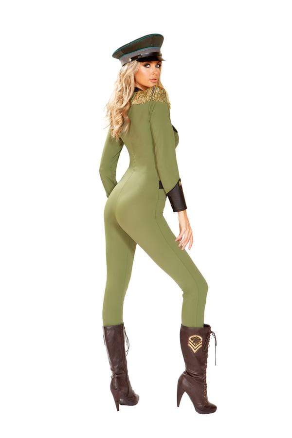 Roma S/M / Green One Piece Military Army Babe SHC-4924-S/M-R Apparel & Accessories > Costumes & Accessories > Costumes