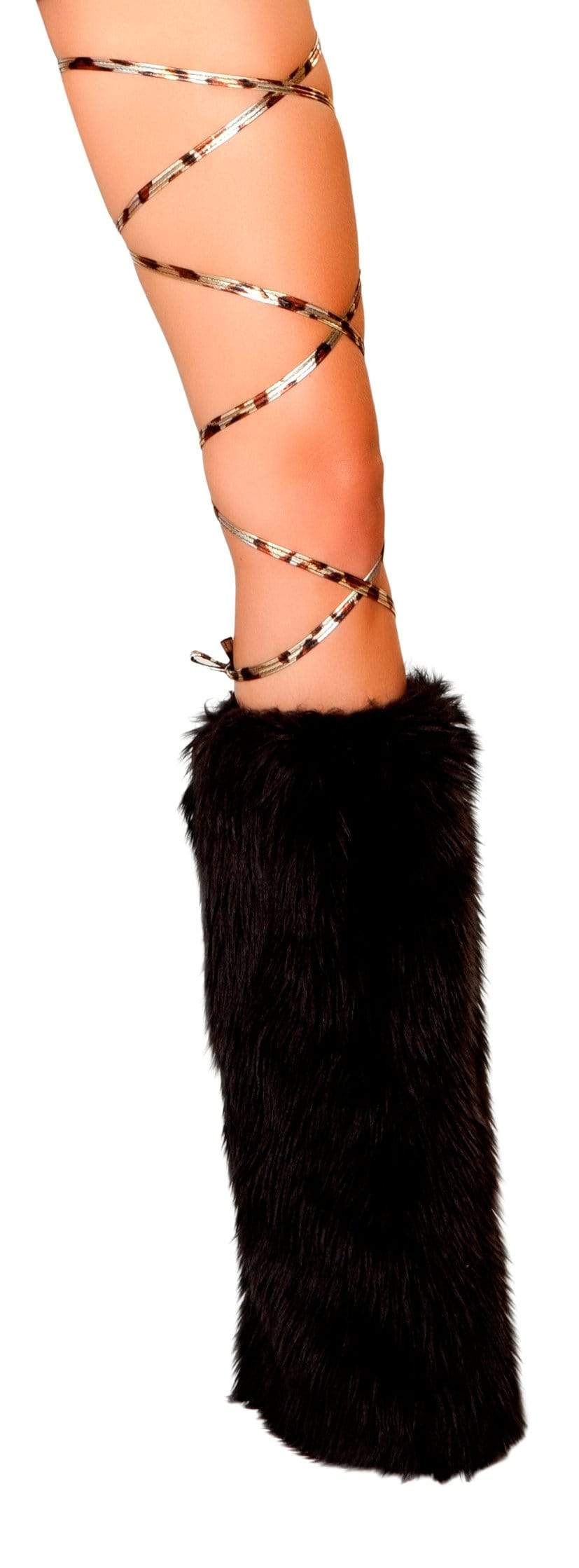 Roma ONE SIZE / PRINT Brown Leopard Print Metallic Thigh Leg Wraps EDM Dance Rave Wear SHC-3020-BRWNLEOPARD-R Apparel & Accessories > Costumes & Accessories > Costumes