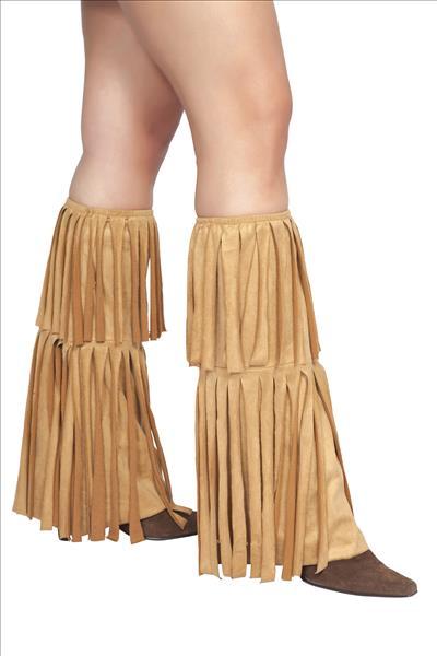 Roma ONE SIZE / TAN FRINGED LEG WARMERS SHC-LW4209-R Apparel & Accessories > Costumes & Accessories > Costumes