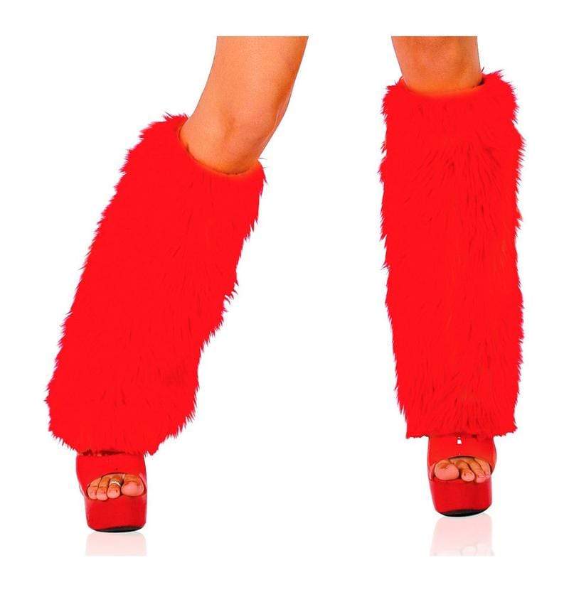 Roma OS / Red Fur Leg Warmer SHC-C121-OS-RED-R Apparel & Accessories > Costumes & Accessories > Costumes