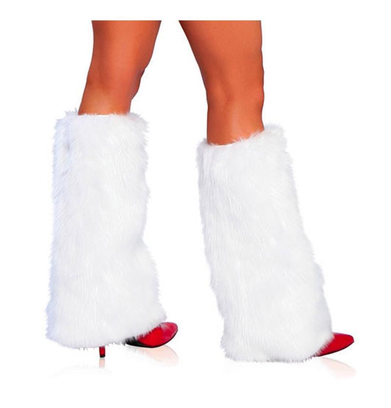 Roma OS / White Fur Leg Warmer SHC-C121-OS-WHT-R Apparel &amp; Accessories &gt; Costumes &amp; Accessories &gt; Costumes