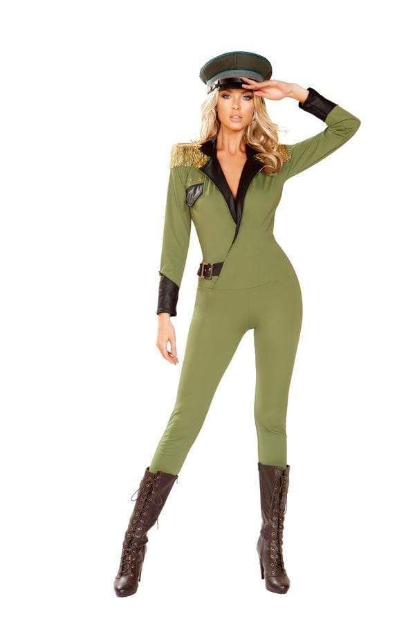 Roma S/M / Green One Piece Military Army Babe SHC-4924-S/M-R Apparel &amp; Accessories &gt; Costumes &amp; Accessories &gt; Costumes