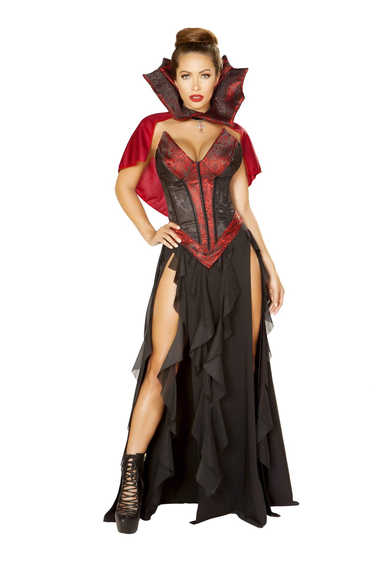 Roma Small / Black 3pc Blood Lusting Vampire SHC-4864-S-R Apparel &amp; Accessories &gt; Costumes &amp; Accessories &gt; Costumes