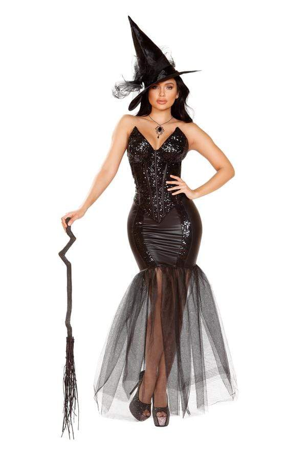 Roma Small / Black Three Piece Witch w/ An Evil Spell SHC-4910-S-R Apparel & Accessories > Costumes & Accessories > Costumes