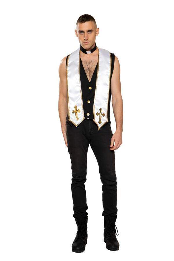 Roma Small / Multi Two Piece Men's Priest Costume SHC-4958-S-R Apparel & Accessories > Costumes & Accessories > Costumes