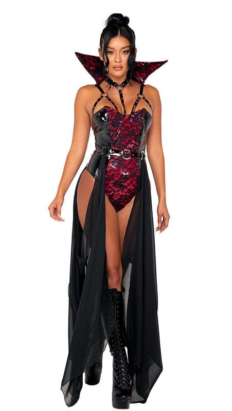 Roma Sexy 2pc Piercing Beauty Vampire Halloween Cosplay Costume 2022 Sexy Underworld Vampire Halloween Cosplay Costume Apparel & Accessories > Costumes & Accessories