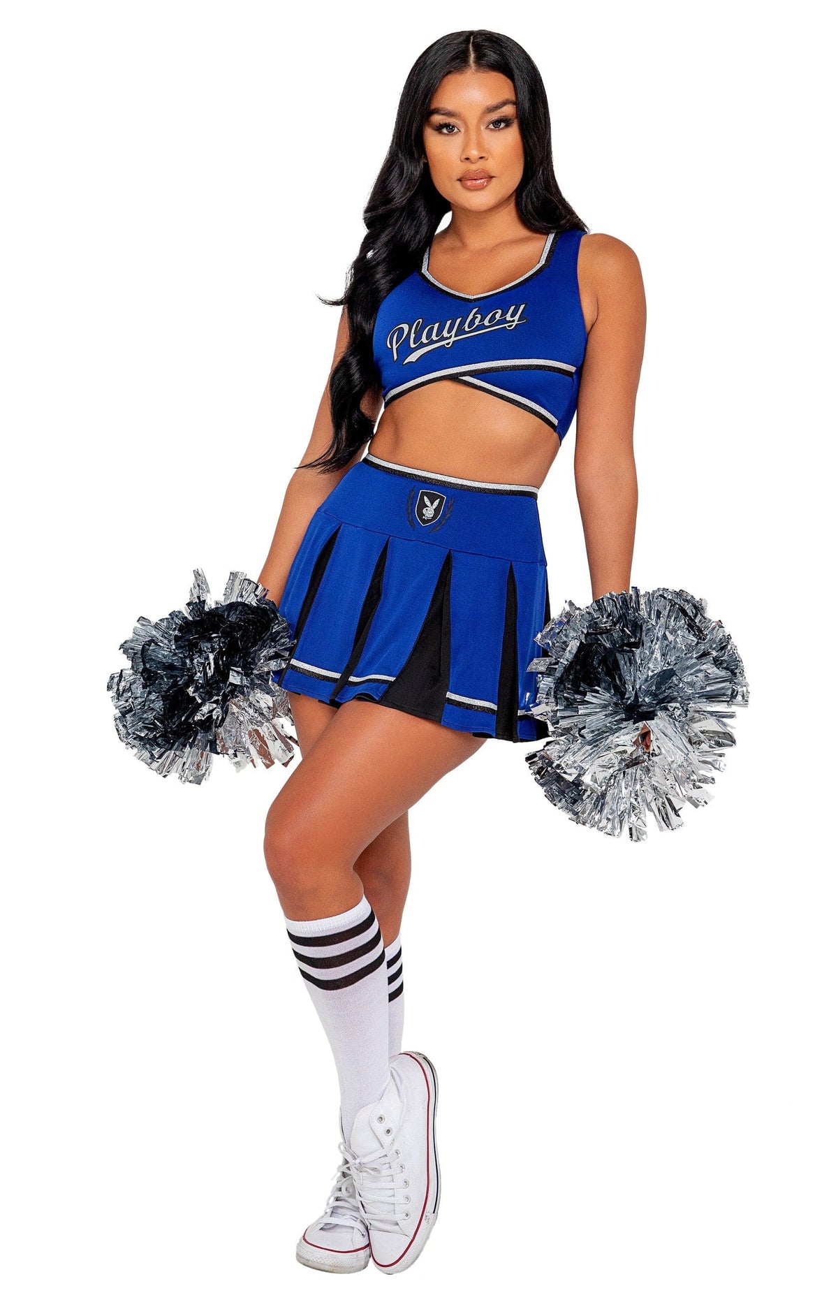 Roma Sexy 3pc Playboy Cheer Squad Halloween Cosplay Costume 2022 Sexy Playboy Football Sport Halloween Cosplay Costume Apparel &amp; Accessories &gt; Costumes &amp; Accessories