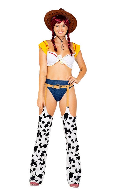 Roma Sexy 3pc Playful Cowgirl Halloween Cosplay Costume 2022 Sexy Playboy Buckaroo Cowgirl Halloween Cosplay Costume Apparel &amp; Accessories &gt; Costumes &amp; Accessories