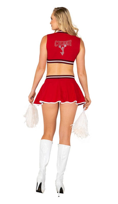 Roma Sexy 3pc School Spirit Halloween Cosplay Costume 2022 Sexy Touchdown Cheer Halloween Cosplay Costume Apparel & Accessories > Costumes & Accessories