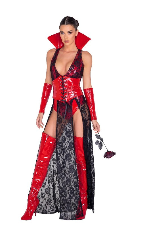 Roma Sexy 3pc Wicked Vampire Halloween Cosplay Costume 2022 Sexy Underworld Vampire Halloween Cosplay Costume Apparel &amp; Accessories &gt; Costumes &amp; Accessories