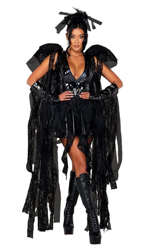 Roma Sexy 4pc Angel of Darkness Halloween Cosplay Costume 2022 Sexy Heaven Kiss Angel Halloween Cosplay Costume Apparel & Accessories > Costumes & Accessories