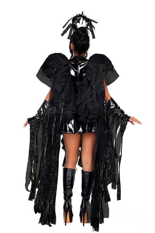 Roma Sexy 4pc Angel of Darkness Halloween Cosplay Costume 2022 Sexy Heaven Kiss Angel Halloween Cosplay Costume Apparel & Accessories > Costumes & Accessories