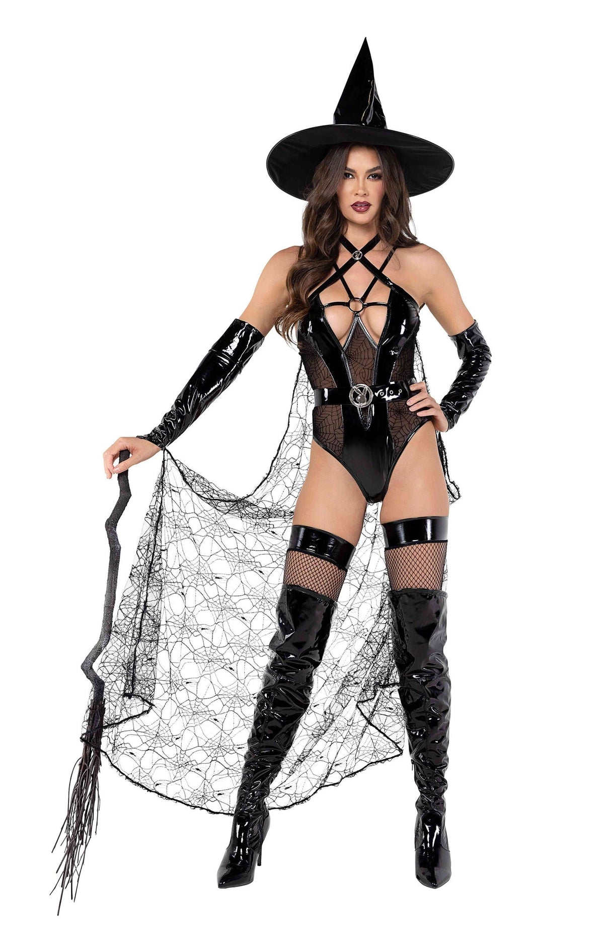 Roma Small / Black 3pc Playboy Wicked Witch Halloween Costume PB113-Blk-S Apparel &amp; Accessories &gt; Costumes &amp; Accessories &gt;
