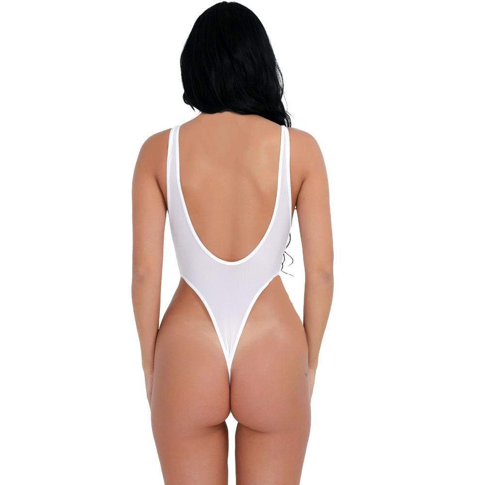 SoHot Clubwear Black Sheer Extreme High Thigh Cut Thong Bodysuit Lingerie Dancewear (White also available) Black Sheer Extreme High Thigh Cut Thong Bodysuit Lingerie Dancewear (White also available) Apparel &amp; Accessories &gt; Clothing &gt; Underwear &amp; Socks &gt; Lingerie
